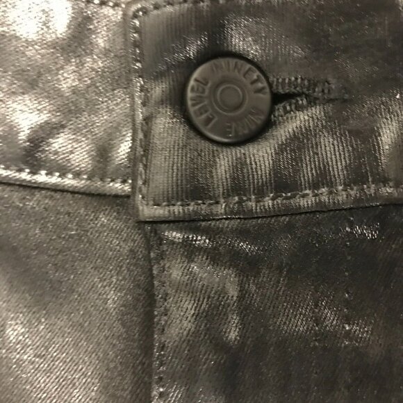 LEVEL 99 Skinny Black Ankle Pant Women 8/29 Wool Cotton Stretch Blend - Picture 11 of 13